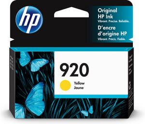 HP 920 (CH636AN) Yellow Original Inkjet Cartridge - Cartouches Certifiees