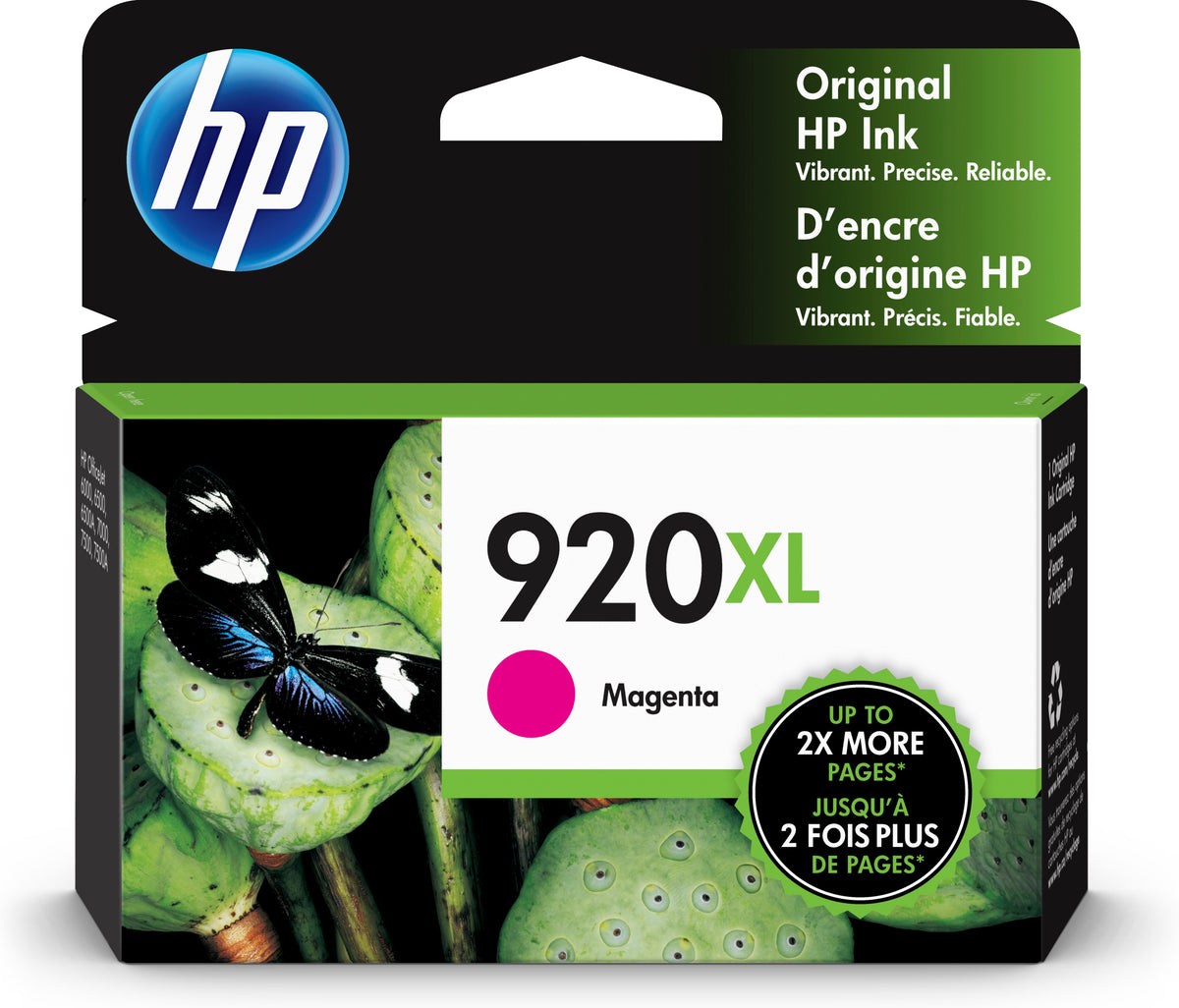 HP 920XL (CD973AN) Magenta Original Inkjet Cartridge - Cartouches Certifiees