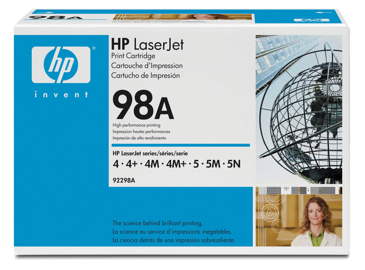 HP 92298A (98A) Black Original Toner Cartridge - Cartouches Certifiees