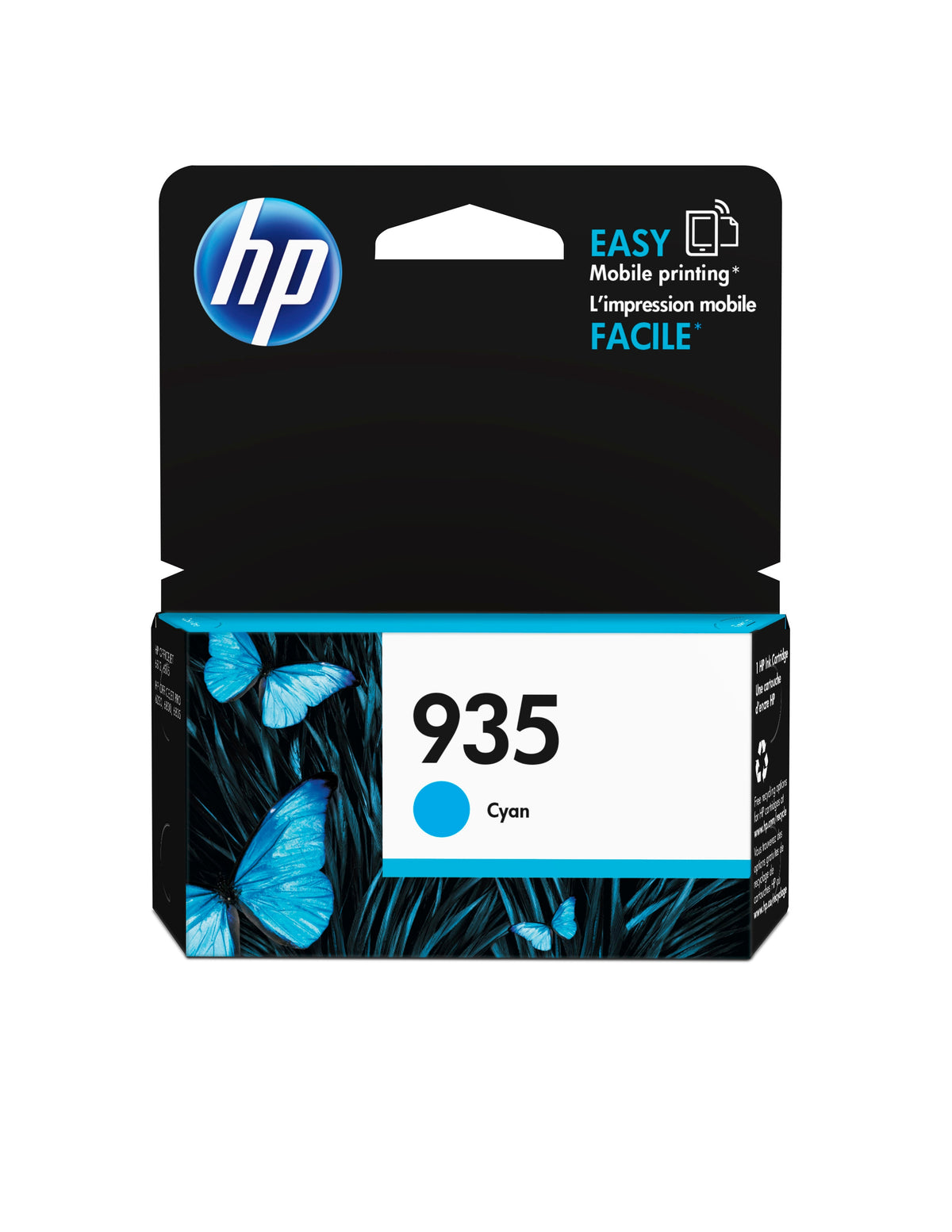 HP 935 (C2P20AN) Cyan Original Inkjet Cartridge - Cartouches Certifiees