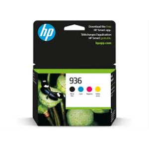 HP 936 (6C3Z5LN) 4 Pack Black and Color Original Inkjet Cartridge - Cartouches Certifiees