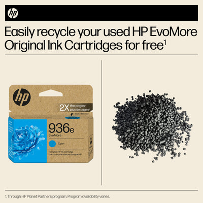HP 936E (4S6V3LN) EVOMORE Cyan Original Inkjet Cartridge - Cartouches Certifiees