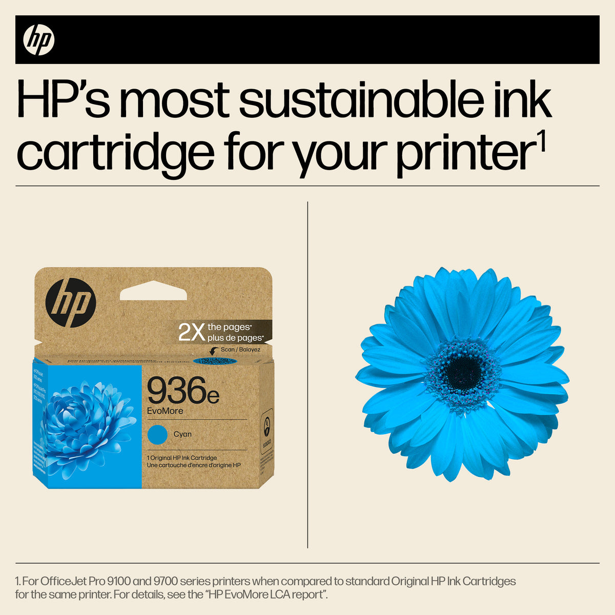 HP 936E (4S6V3LN) EVOMORE Cyan Original Inkjet Cartridge - Cartouches Certifiees