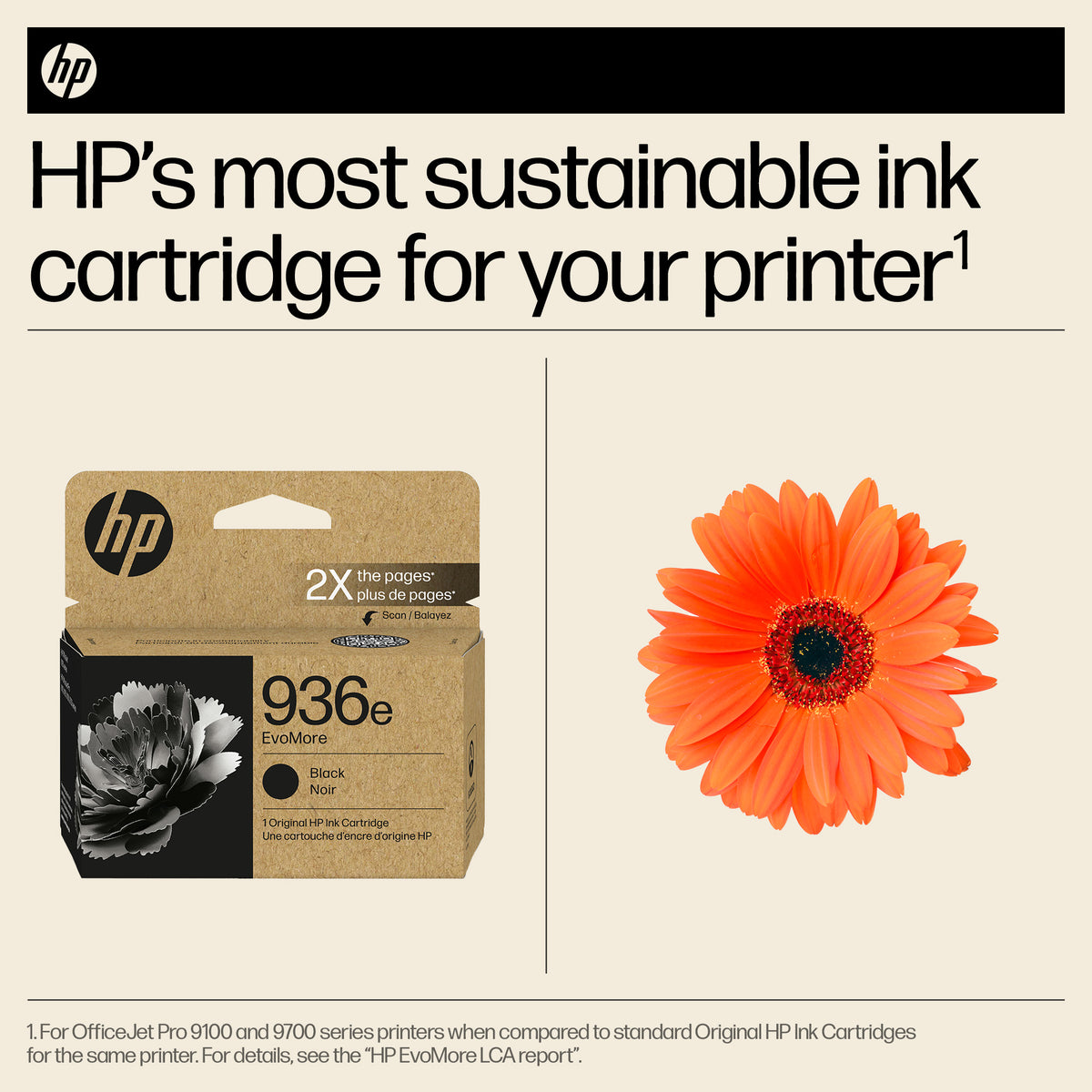 HP 936E (4S6V6LN) EVOMORE Black Original Inkjet Cartridge - Cartouches Certifiees