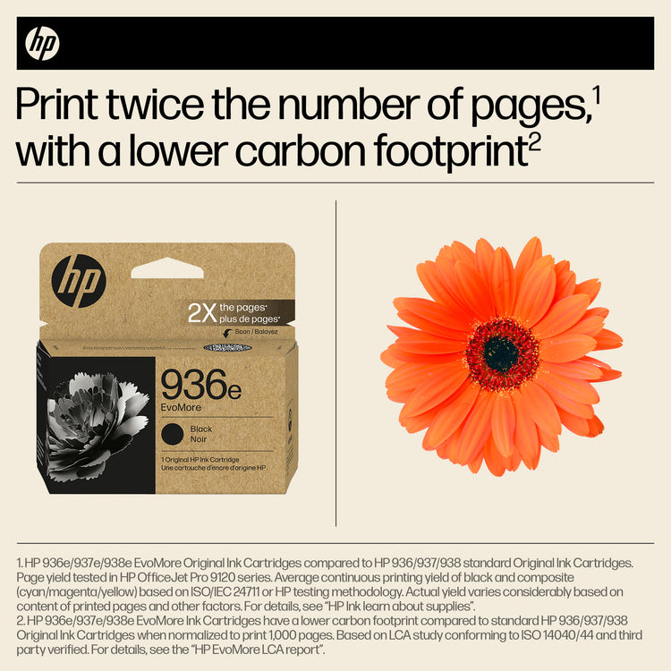 HP 936E (4S6V6LN) EVOMORE Black Original Inkjet Cartridge - Cartouches Certifiees