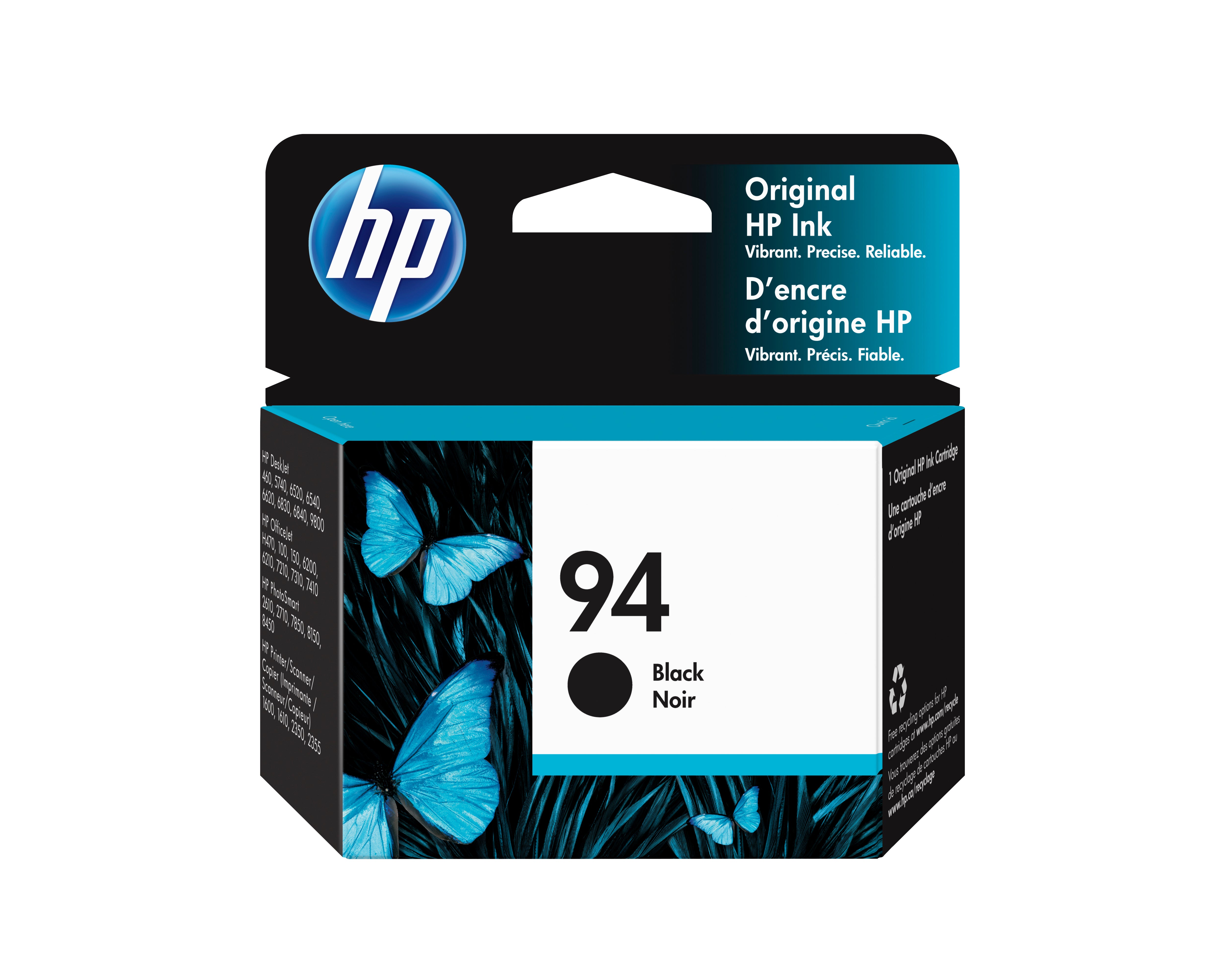HP 94 (C8765WN) Black Original Inkjet Cartridge - Cartouches Certifiees