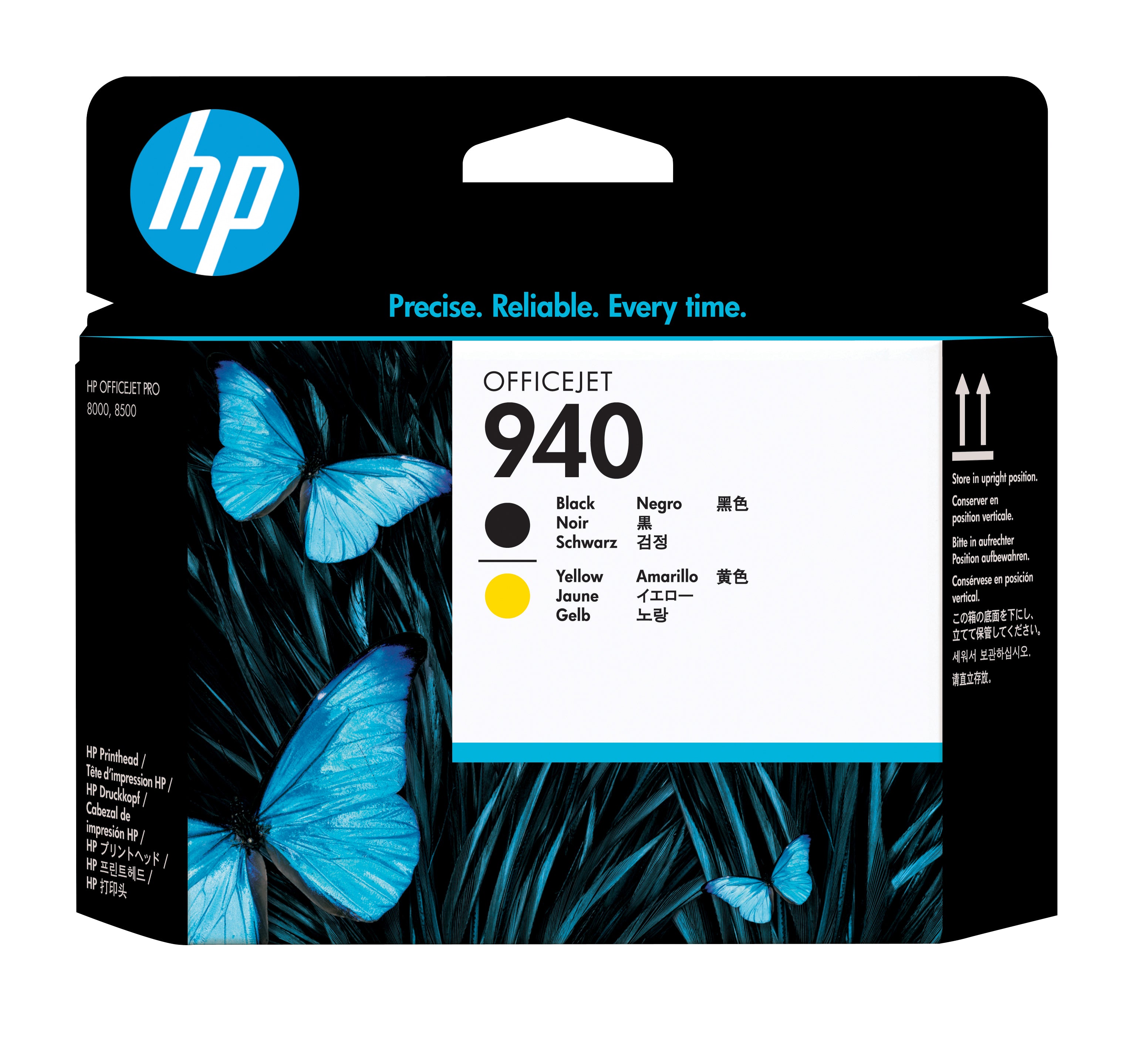 HP 940 (C4900A) Black and Yellow Original Printhead - Cartouches Certifiees