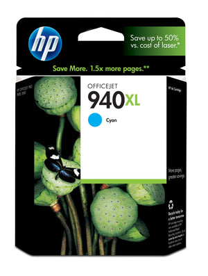 HP 940XL (C4907AN) Cyan Original Inkjet Cartridge - Cartouches Certifiees