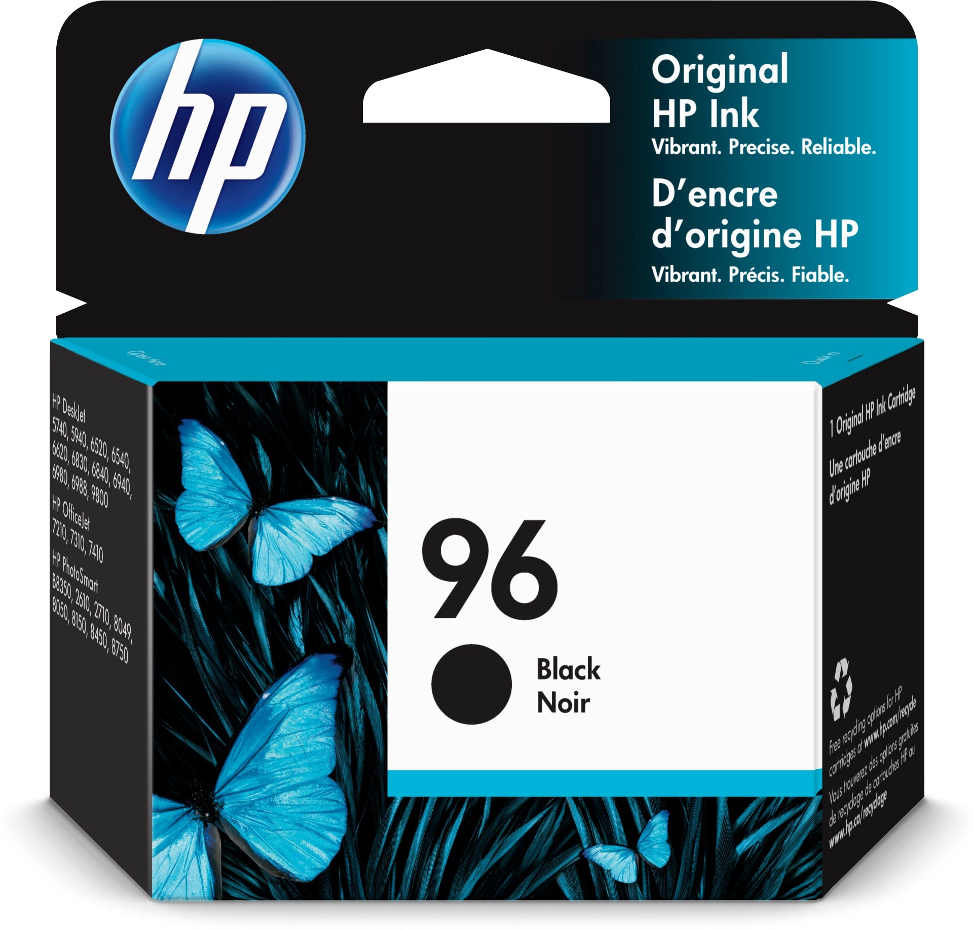 HP 96 (C8767WN) Black Original Inkjet Cartridge - Cartouches Certifiees
