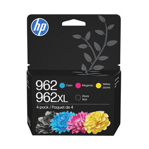 HP 962XL Black / 962 Cyan, Magenta and Yellow (3JB34AN) Original Inkjet Cartridge - Cartouches Certifiees