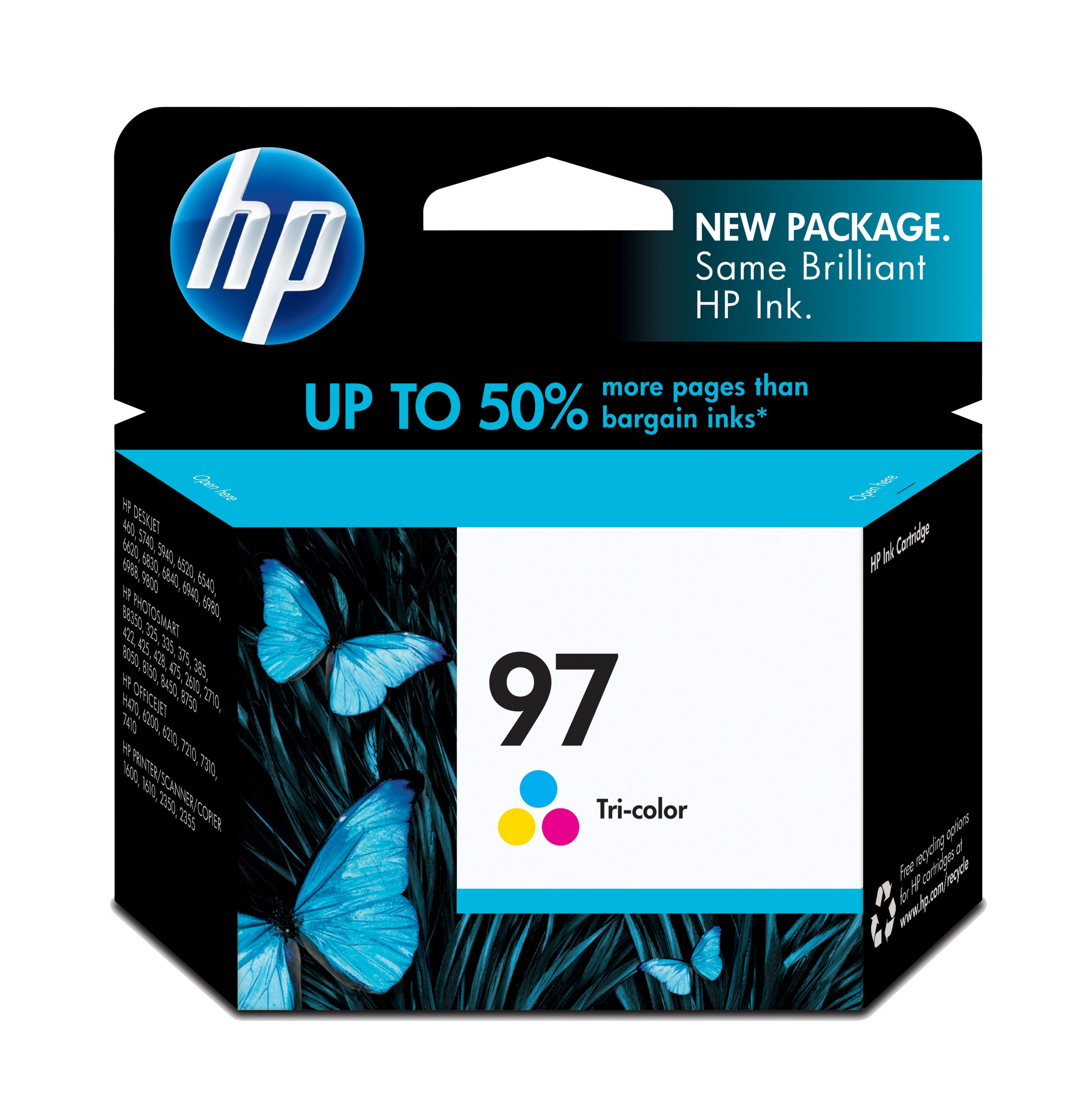 HP 97 (C9363WN) Color Original Inkjet Cartridge - Cartouches Certifiees