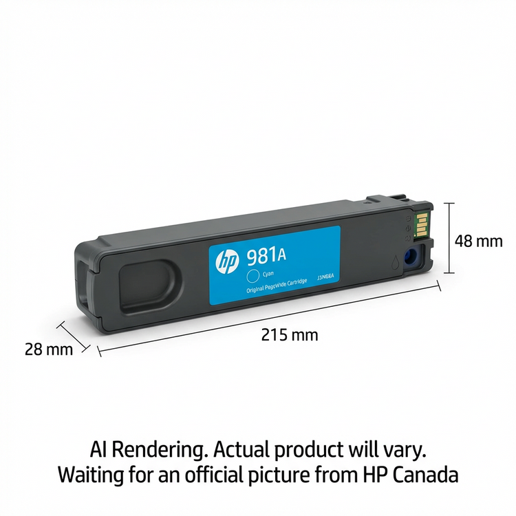HP 981A (J3M68A) Cyan Original Inkjet Cartridge - Cartouches Certifiees