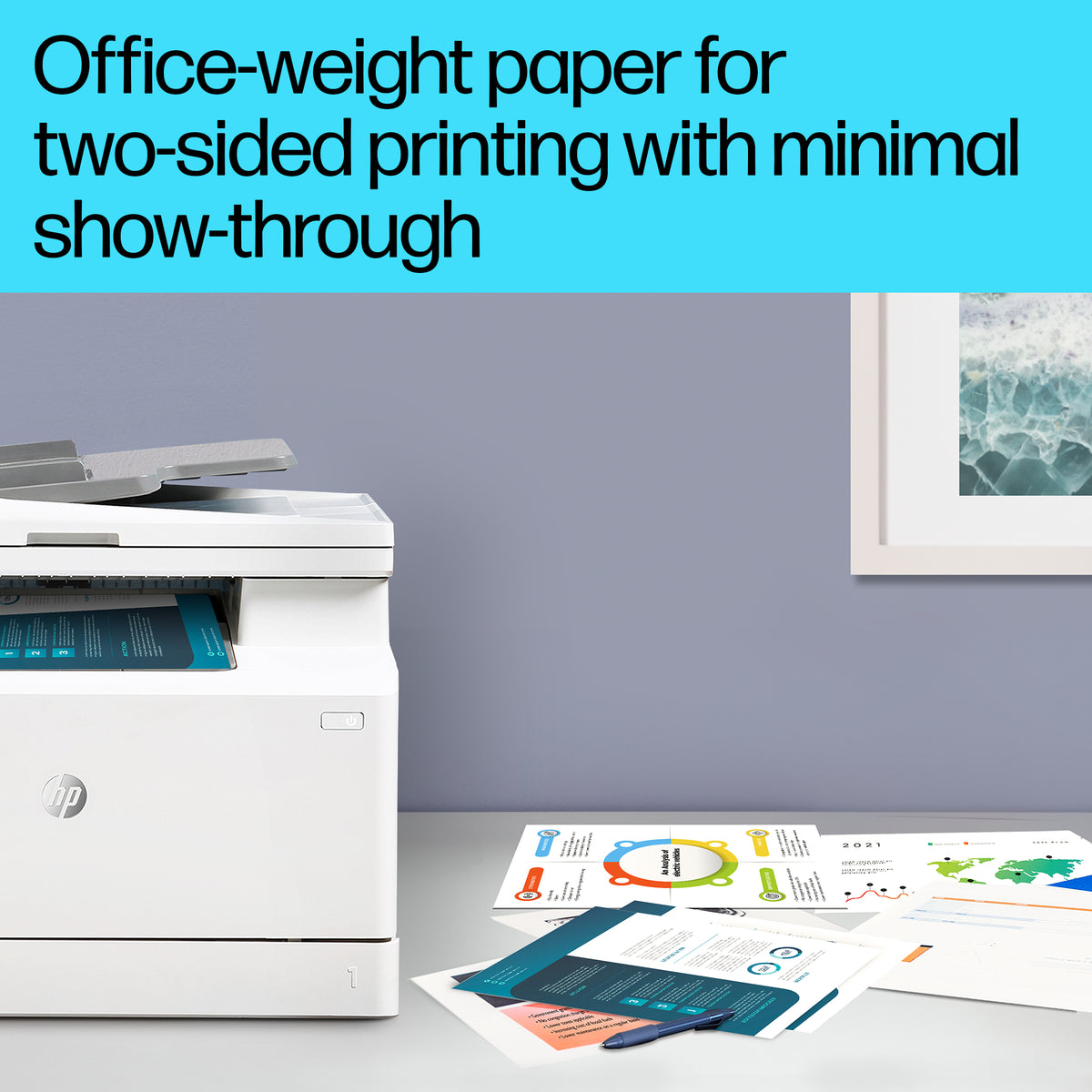 HP BROCHURE LASER GLOSSY PAPER 8.5 X 11 150 SHEETS 12 (4WN08A) - Cartouches Certifiees