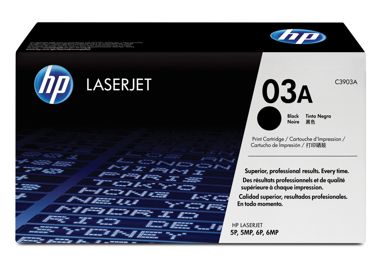 HP C3903A (03A) Black Original Toner Cartridge - Cartouches Certifiees