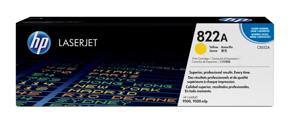 HP C8552A (822A) Yellow Original Toner Cartridge - Cartouches Certifiees