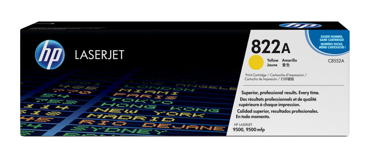HP C8552A (822A) Yellow Original Toner Cartridge - Cartouches Certifiees