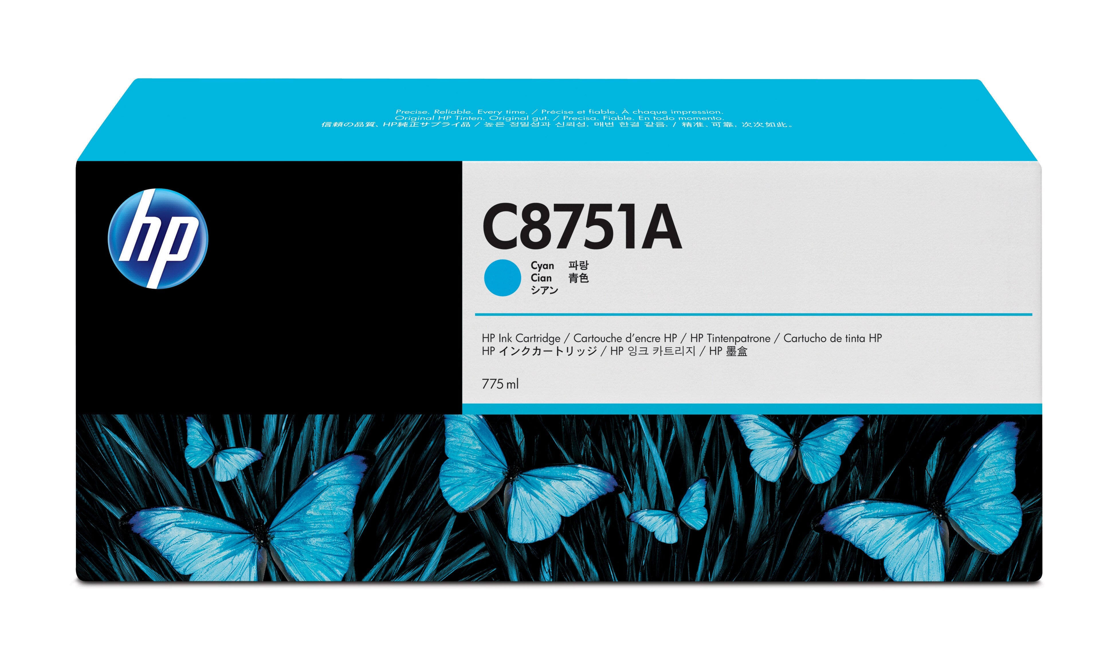 HP C8751A Cyan Original Inkjet Cartridge - Cartouches Certifiees