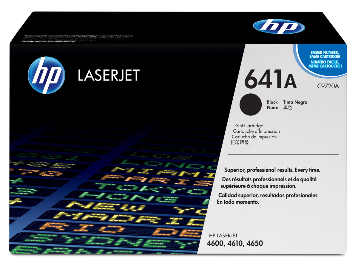 HP C9720A (641A) Black Original Toner Cartridge - Cartouches Certifiees