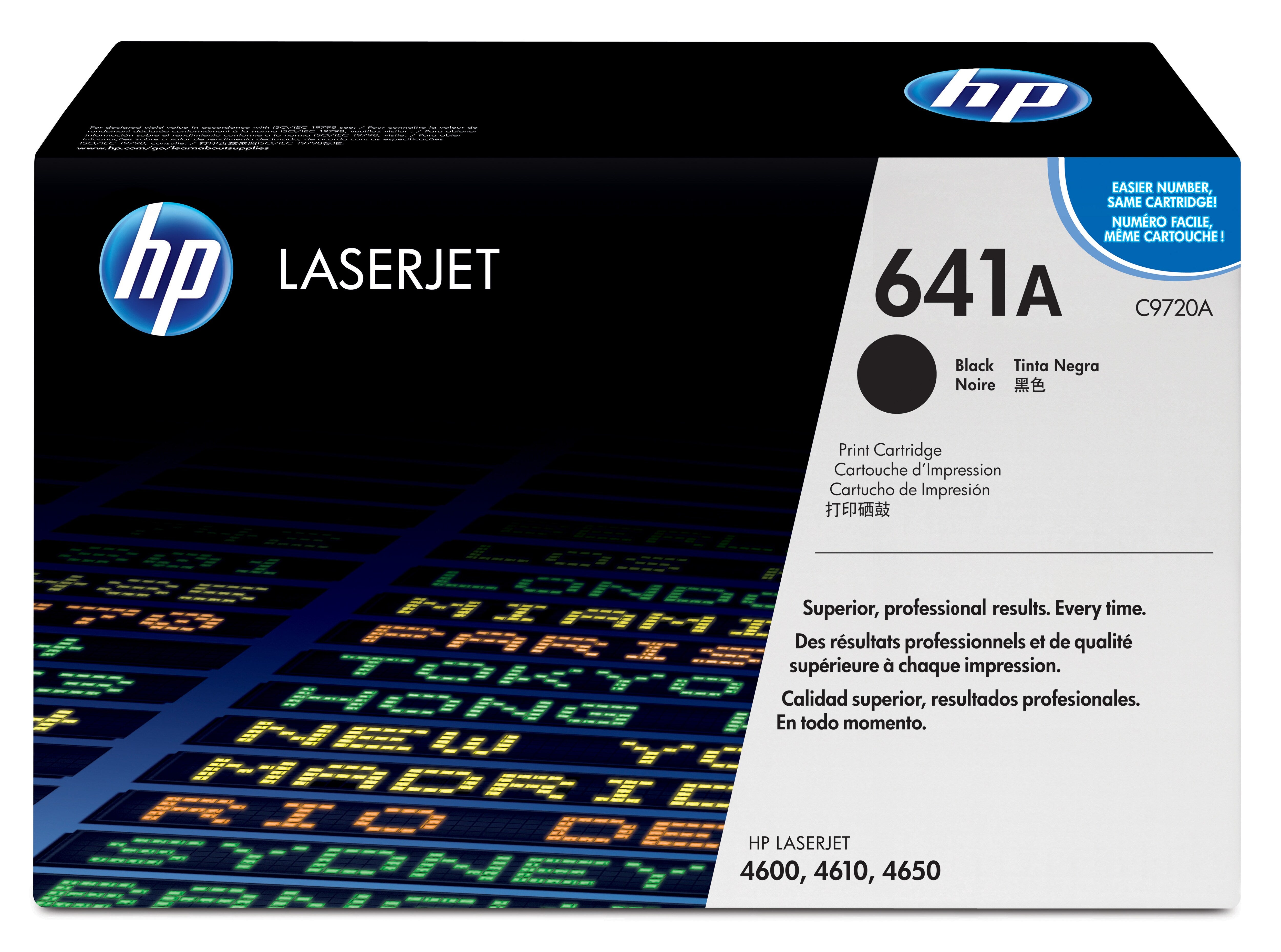 HP C9720A (641A) Black Original Toner Cartridge - Cartouches Certifiees