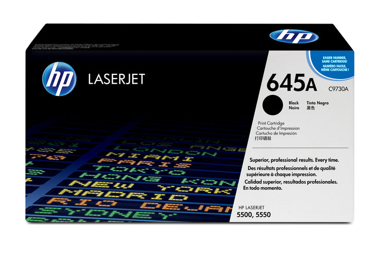 HP C9730A (645A) Black Original Toner Cartridge - Cartouches Certifiees