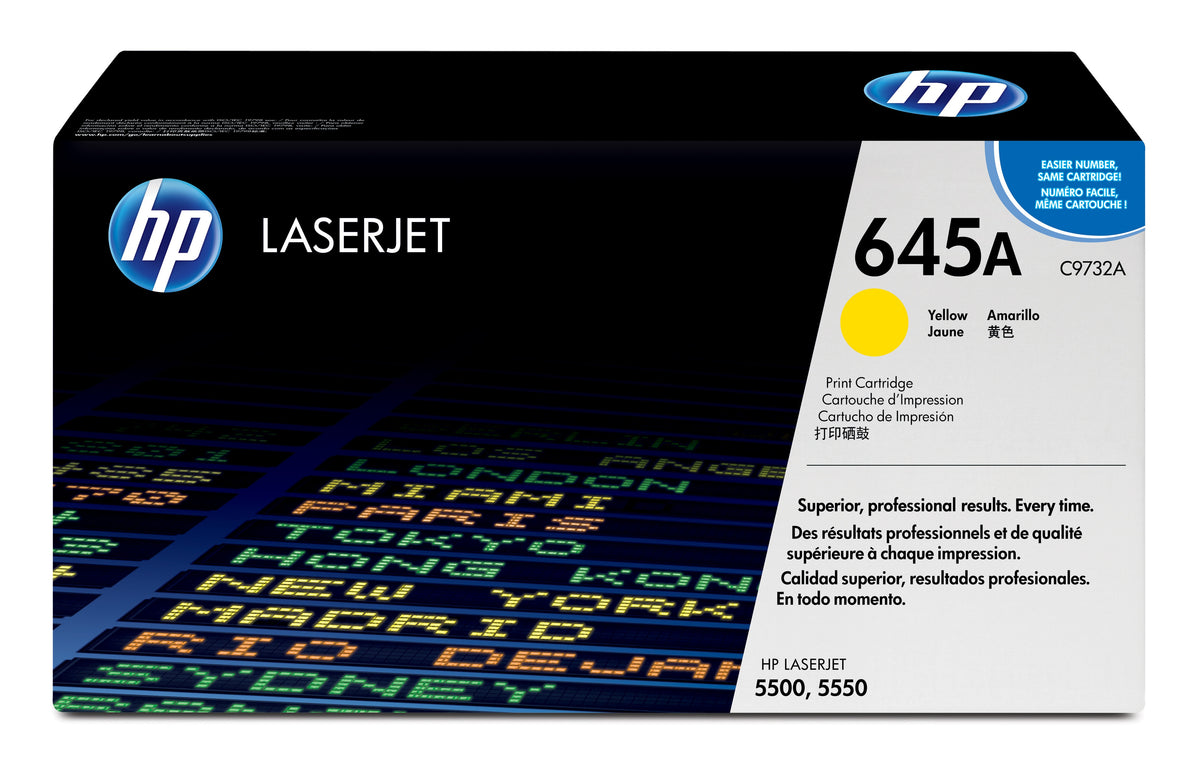 HP C9732A (645A) Yellow Original Toner Cartridge - Cartouches Certifiees