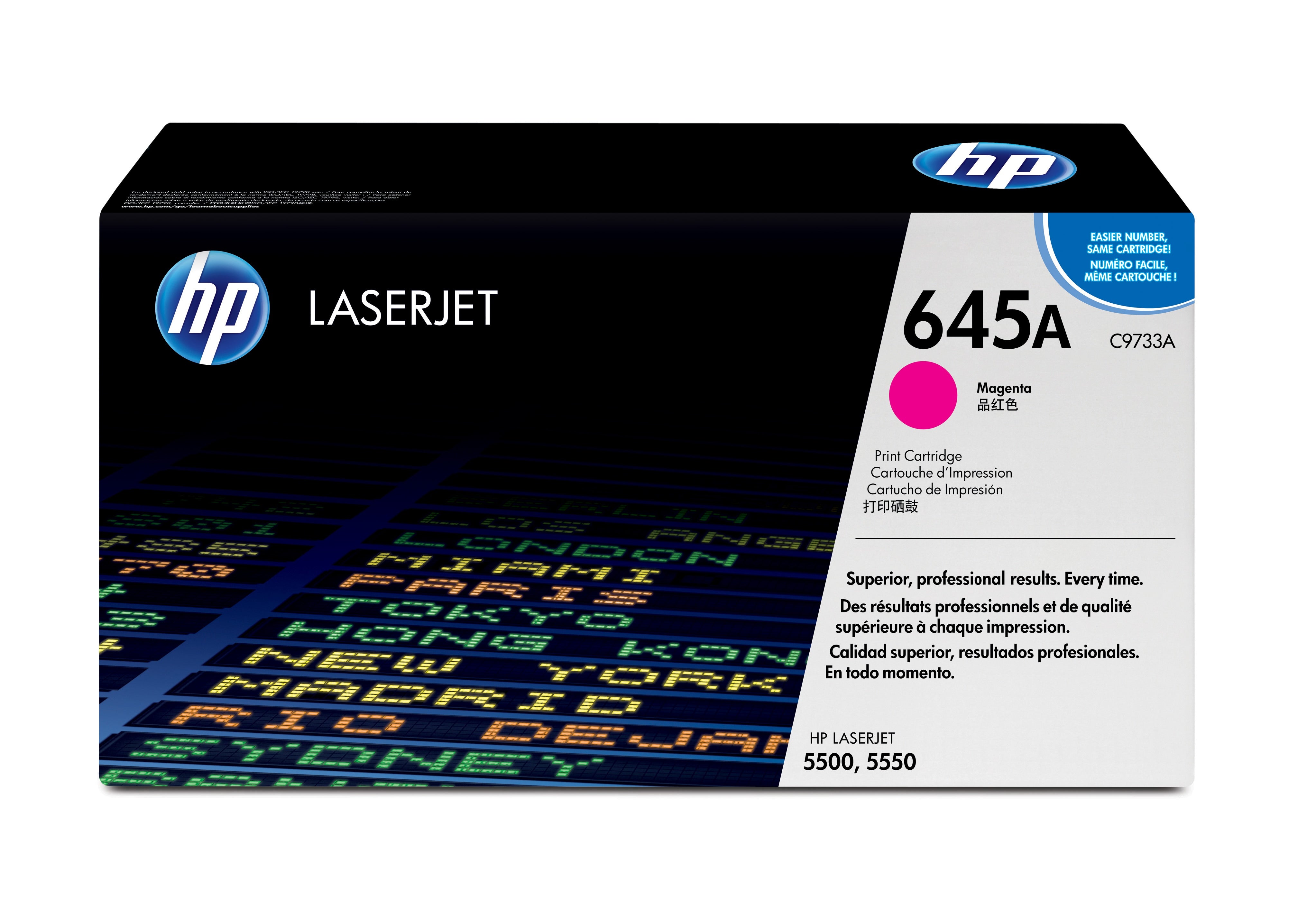 HP C9733A (645A) Magenta Original Toner Cartridge - Cartouches Certifiees