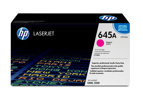 HP C9733A (645A) Magenta Original Toner Cartridge - Cartouches Certifiees