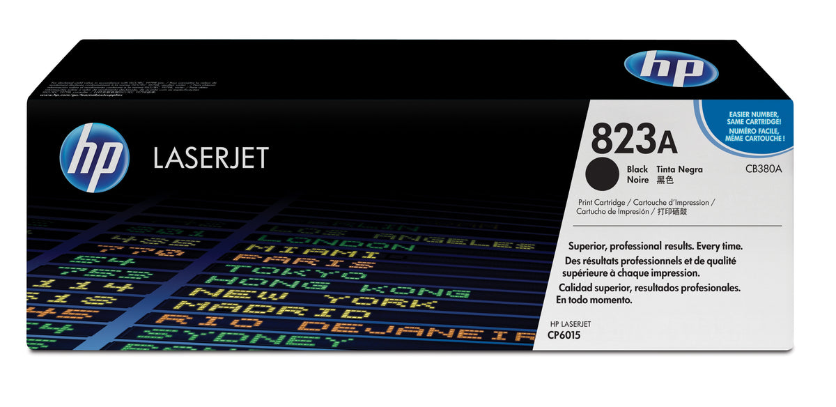 HP CB380A (823A) Black Original Toner Cartridge - Cartouches Certifiees