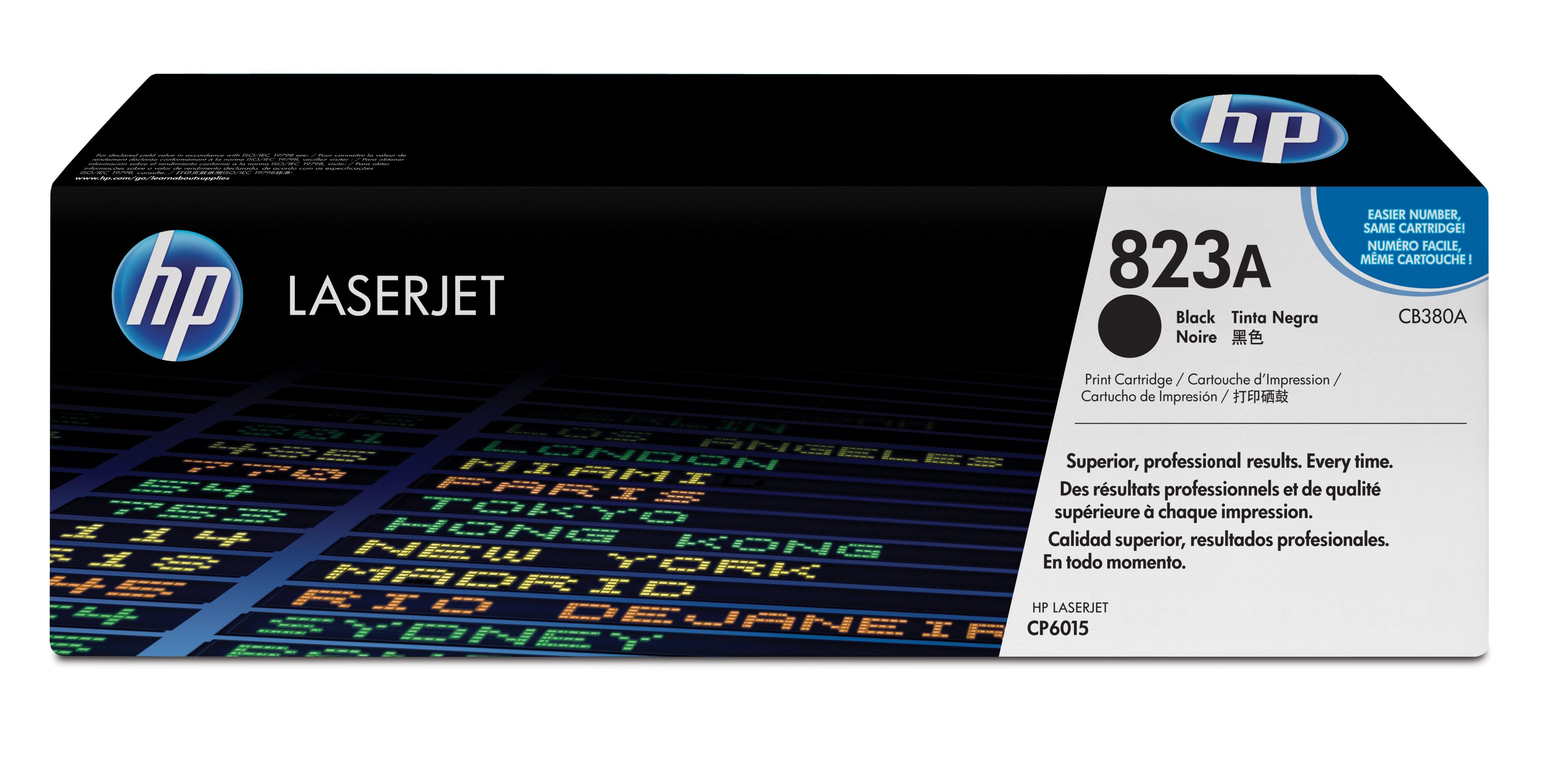 HP CB380A (823A) Black Original Toner Cartridge - Cartouches Certifiees