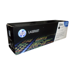 HP CC530A (304A) Black Original Toner Cartridge - Cartouches Certifiees