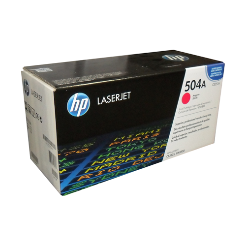 HP CE253A (504A) Magenta Original Toner Cartridge - Cartouches Certifiees