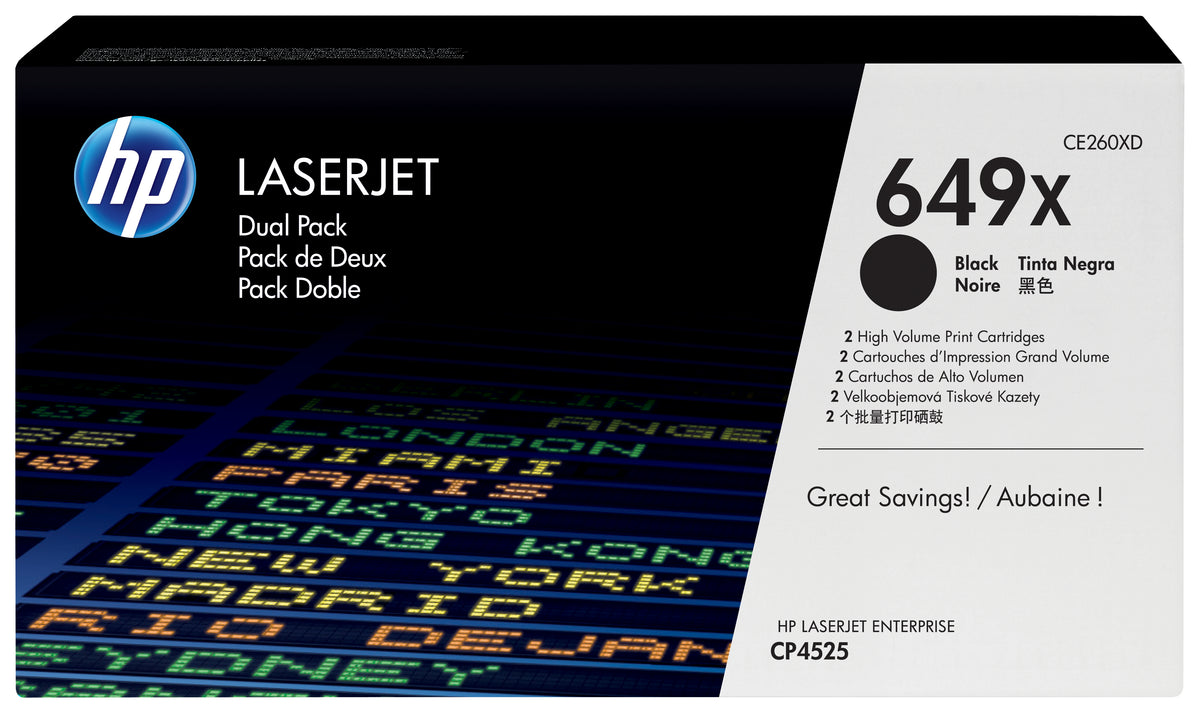 HP CE260XD (649X) Black Original Toner Cartridge - Cartouches Certifiees
