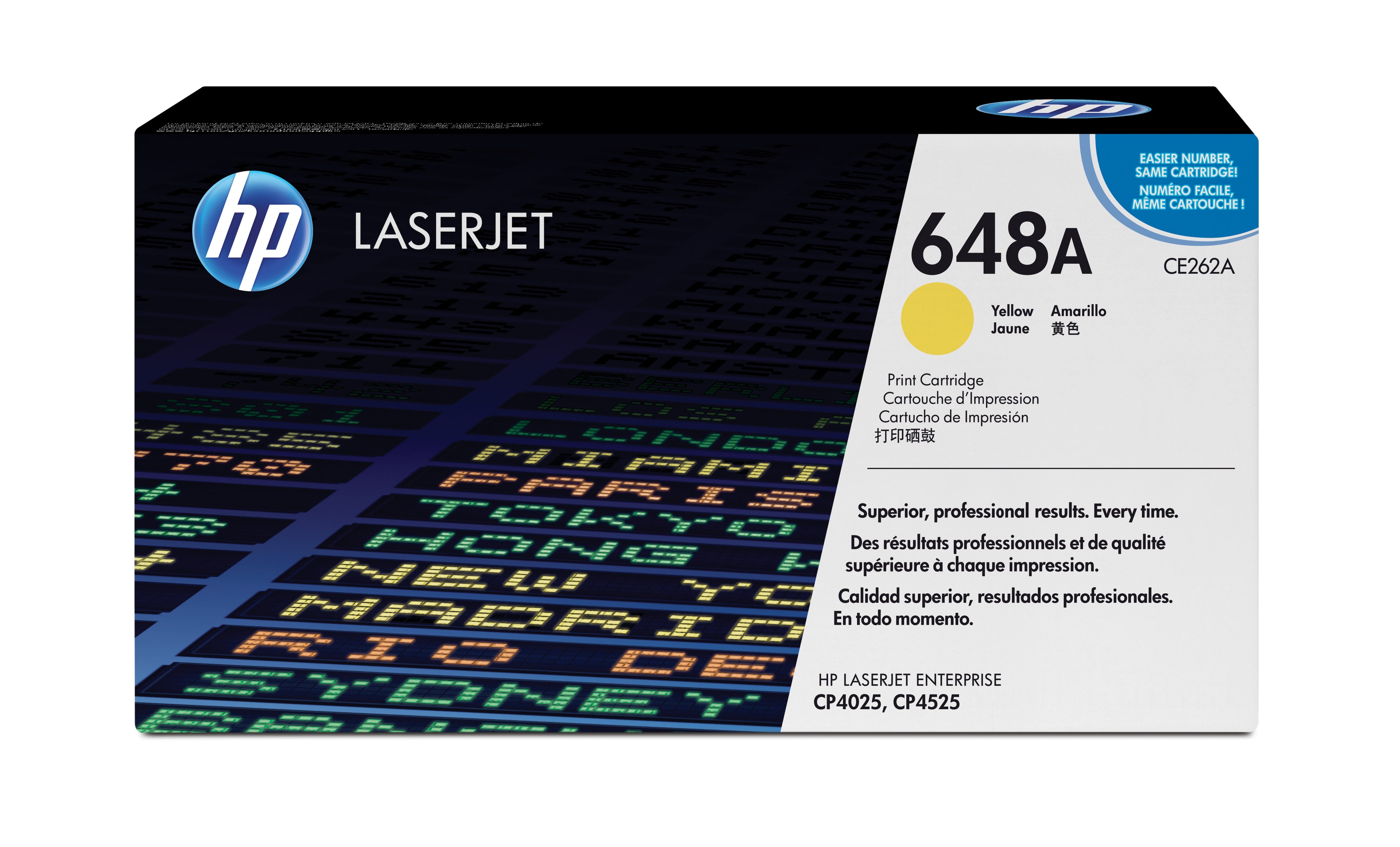HP CE262A (648A) Yellow Original Toner Cartridge - Cartouches Certifiees