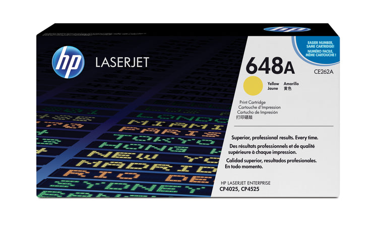 HP CE262A (648A) Yellow Original Toner Cartridge - Cartouches Certifiees