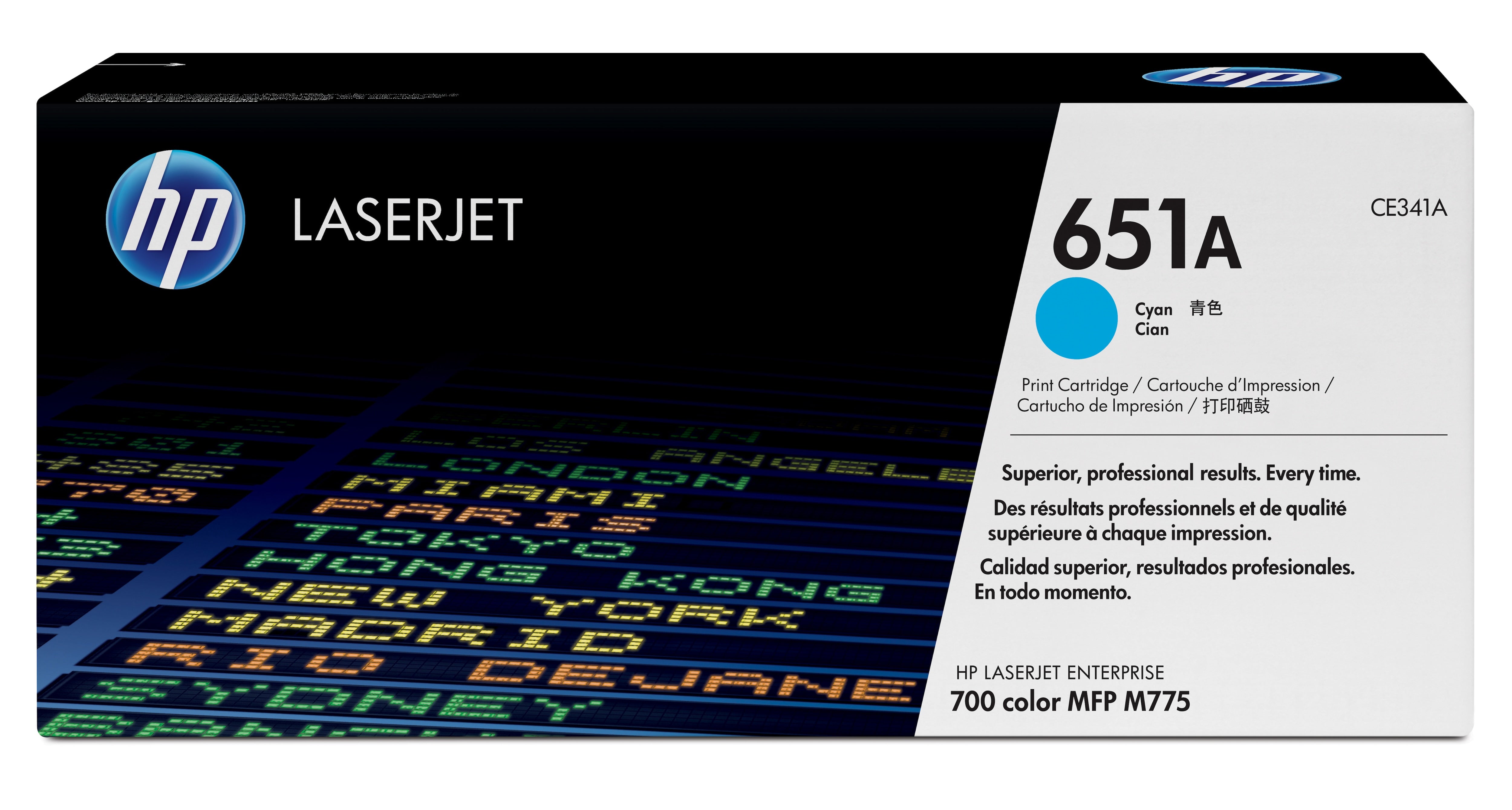 HP CE341A (651A) Cyan Original Toner Cartridge - Cartouches Certifiees