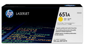 HP CE342A (651A) Yellow Original Toner Cartridge - Cartouches Certifiees