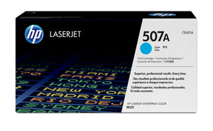 HP CE401A (507A) Cyan Original Toner Cartridge - Cartouches Certifiees