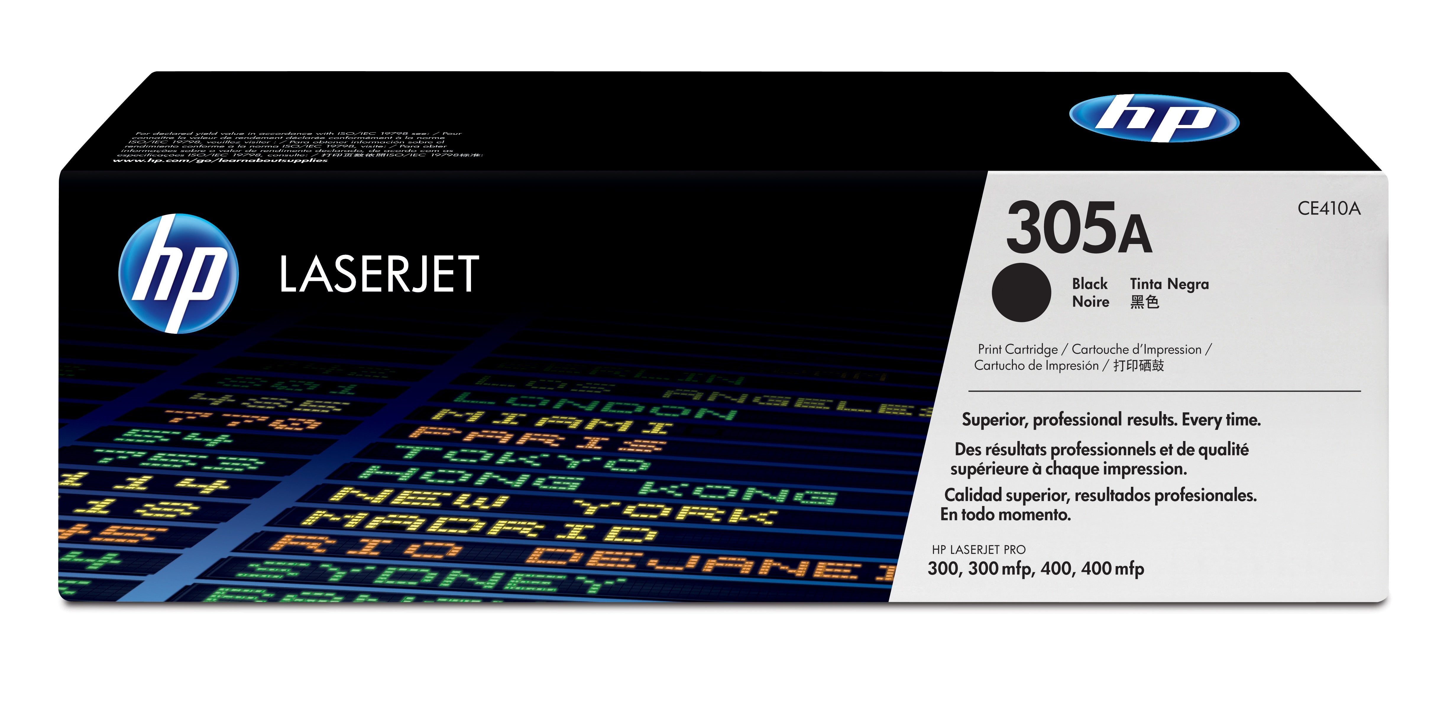HP CE410A (305A) Black Original Toner Cartridge - Cartouches Certifiees
