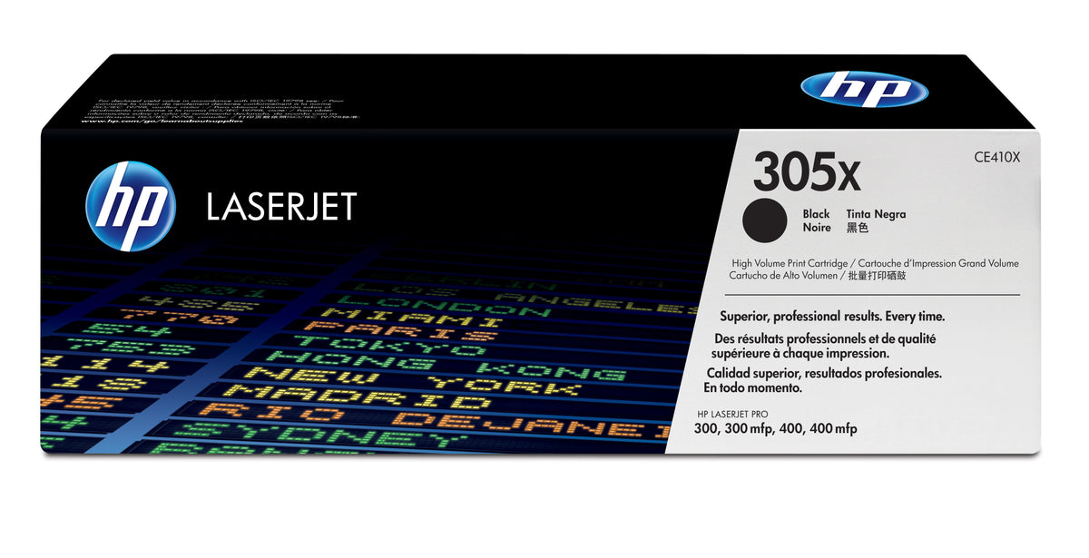 HP CE410X (305X) Black Original Toner Cartridge - Cartouches Certifiees