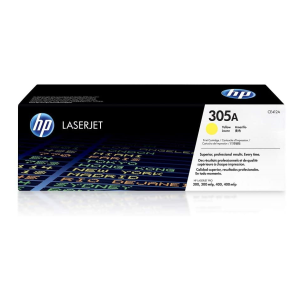 HP CE412A (305A) Yellow Original Toner Cartridge - Cartouches Certifiees