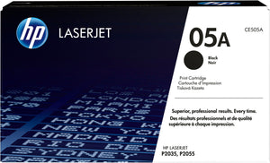 HP CE505A (05A) Black Original Toner Cartridge - Cartouches Certifiees