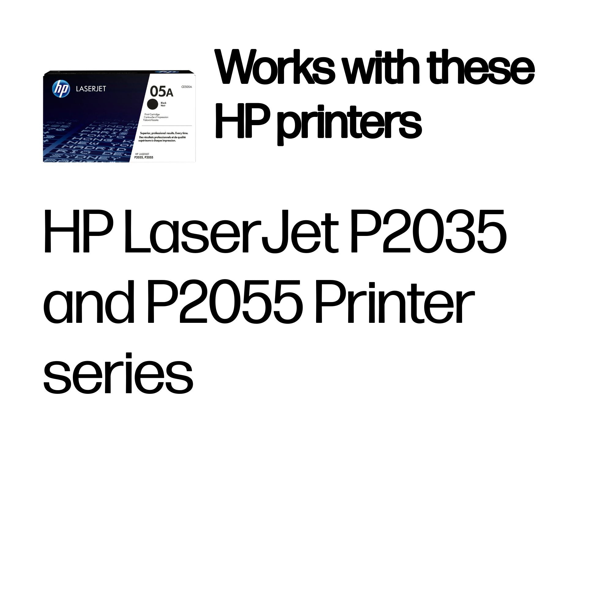 HP CE505A (05A) Black Original Toner Cartridge - Cartouches Certifiees