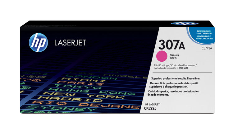 HP CE743A (307A) Magenta Original Toner Cartridge - Cartouches Certifiees