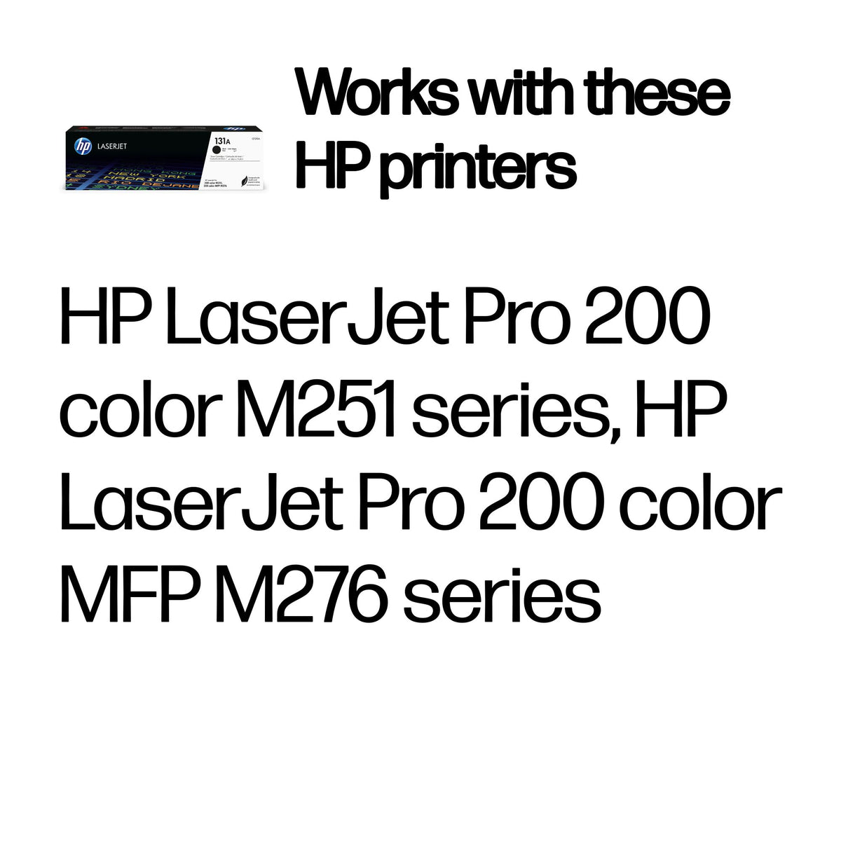 HP CF210A (131A) Black Original Toner Cartridge - Cartouches Certifiees