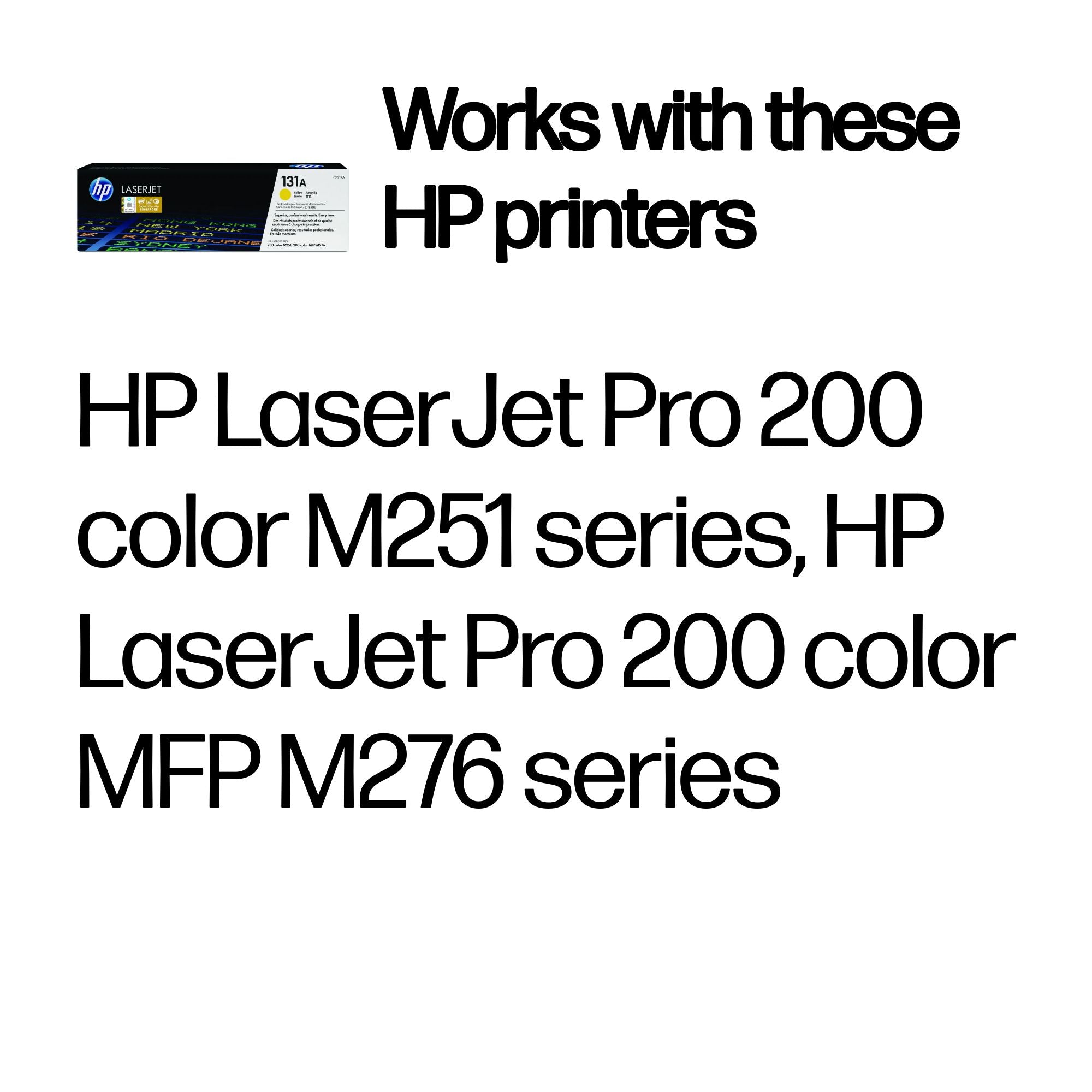 HP CF212A (131A) Yellow Original Toner Cartridge - Cartouches Certifiees