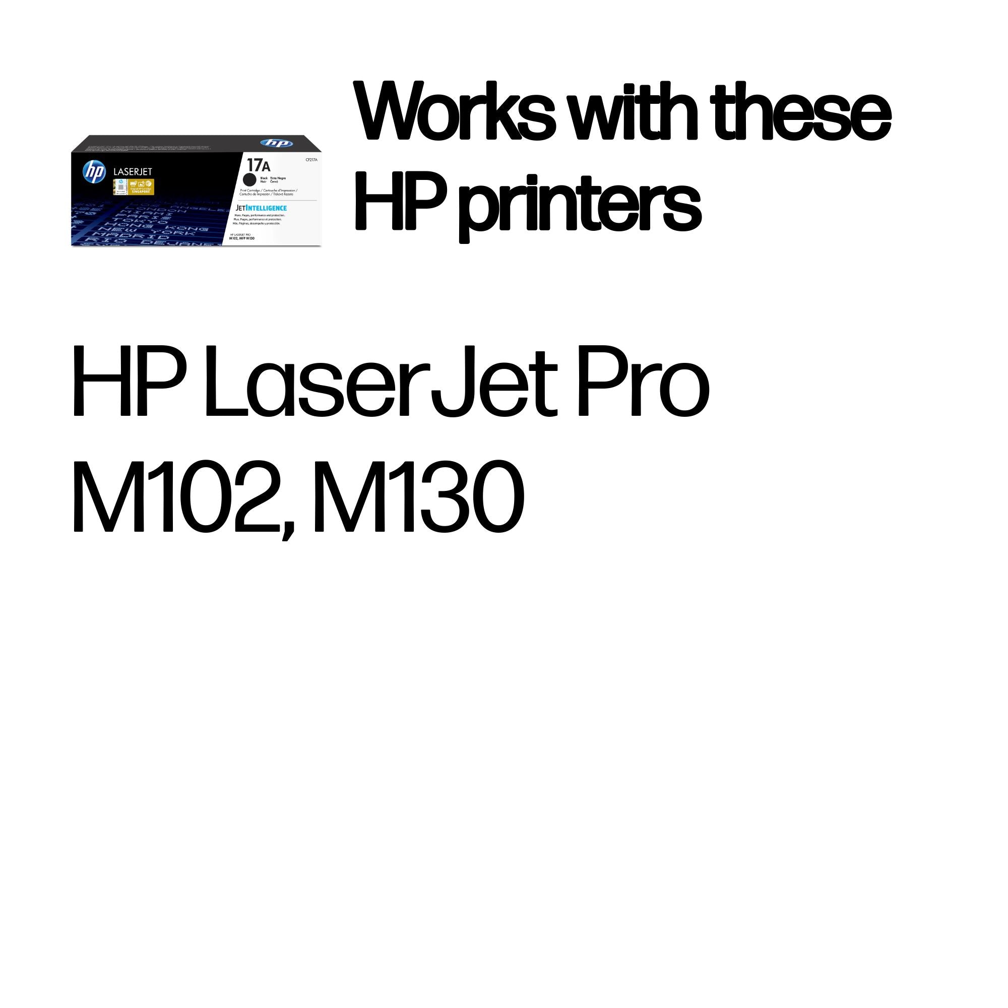 HP CF217A (17A) Black Original Toner Cartridge - Cartouches Certifiees