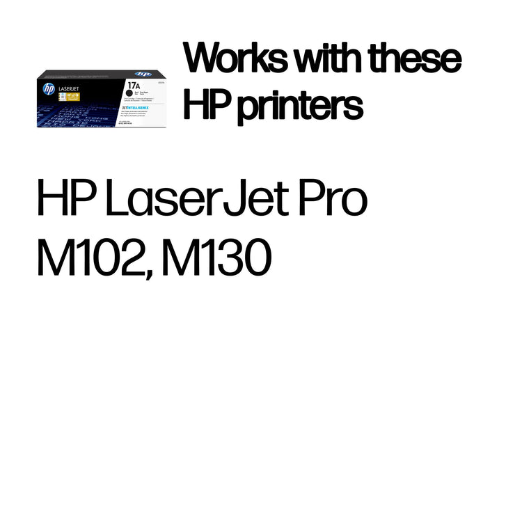 HP CF217A (17A) Black Original Toner Cartridge - Cartouches Certifiees