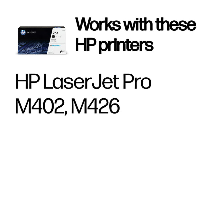 HP CF226A (26A) Black Original Toner Cartridge - Cartouches Certifiees