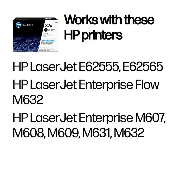 HP CF237A (37A) Black Original Toner Cartridge - Cartouches Certifiees