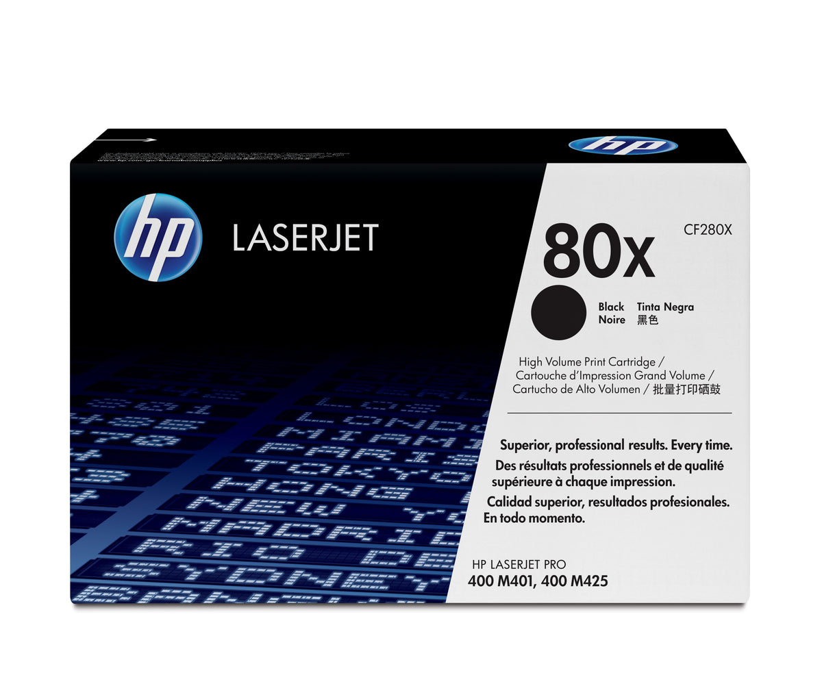HP CF280X (80X) Black Original Toner Cartridge - Cartouches Certifiees